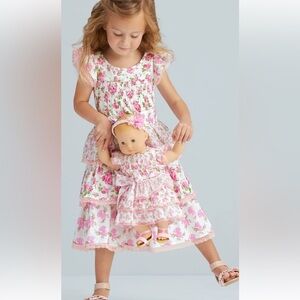 American Girl x LoveShackFancy Floral Dress Size 7